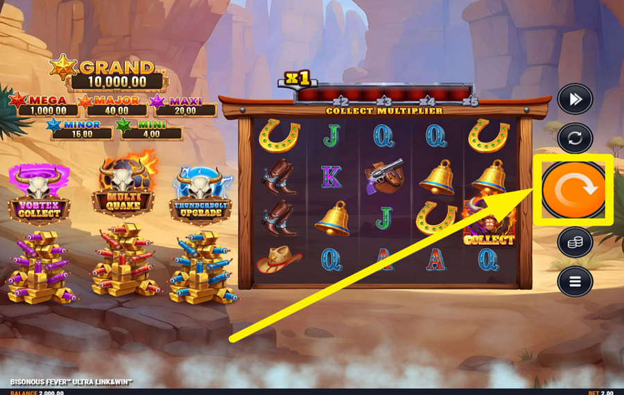 Bisonous Fever Ultra Link and Win SPIELE DAS SPIEL.