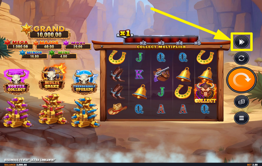 Bisonous Fever Ultra Link and Win MAXIMIERE DIE GESCHWINDIGKEIT.