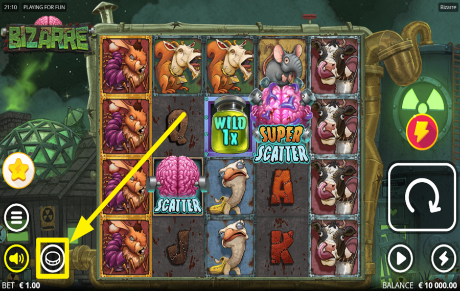 Bizarre SET YOUR WAGER.