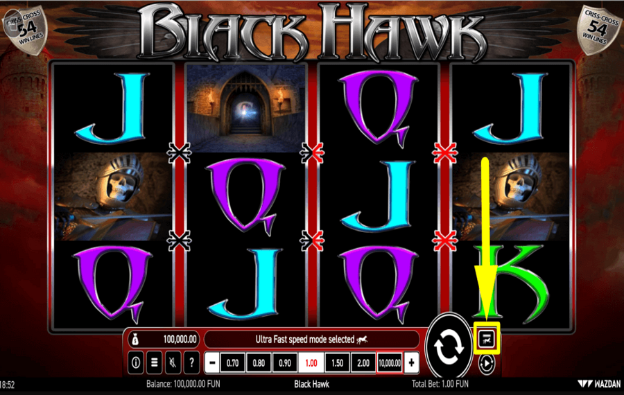 Black Hawk INCREASE SPEED OF SPINS.