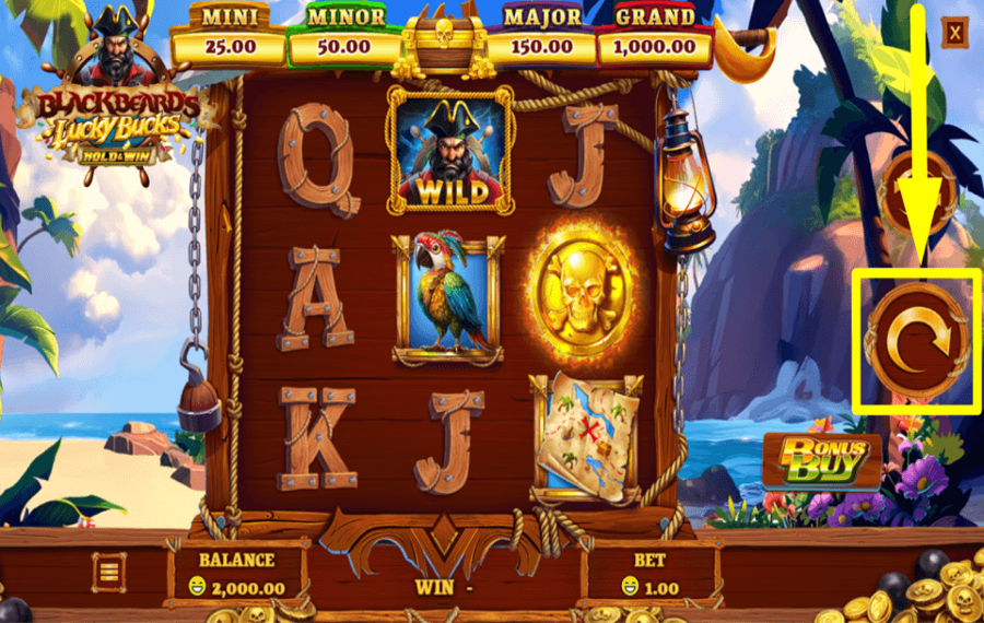 Blackbeards Lucky Bucks INIZIA A GIOCARE D'AZZARDO.