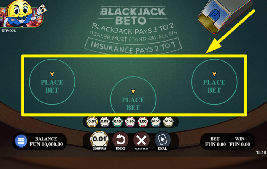 Blackjack Beto FAITES VOTRE PARI.