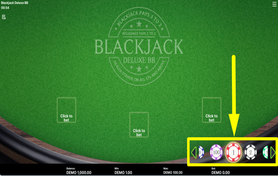 Blackjack Deluxe BB CHOISISSEZ UNE PIÈCE.