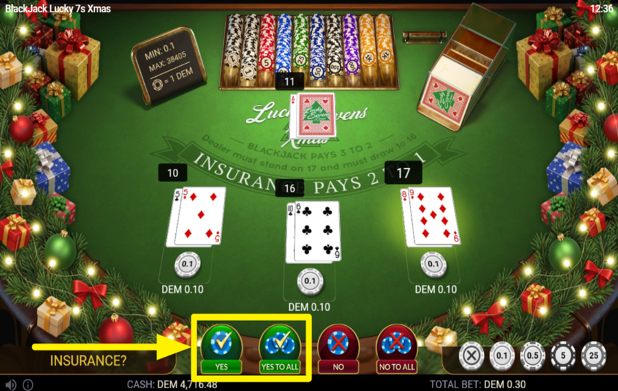 Blackjack Lucky 7s Xmas VUOI GIOCARE SUL SICURO?