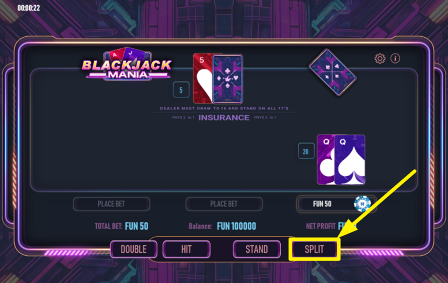 Blackjack Mania FENDS TA MAIN.