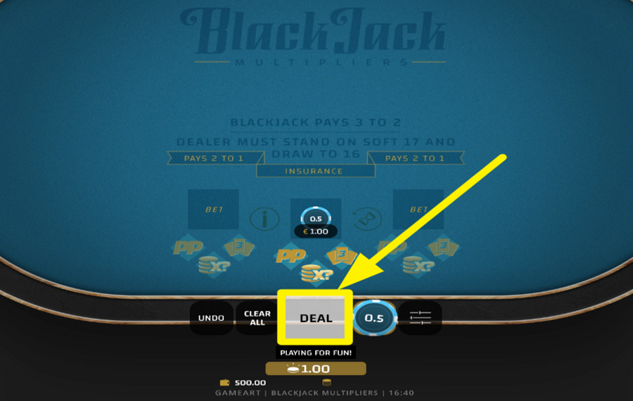 Blackjack Multipliers DISTRIBUEZ LES CARTES !