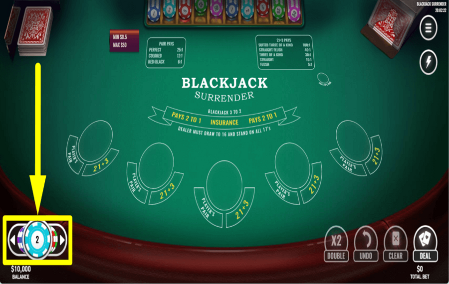 Blackjack Surrender НАЗНАЧАЙТЕ СВОЮ СТАВКУ.