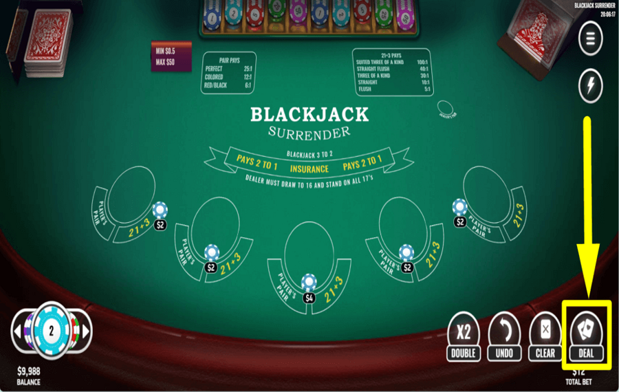Blackjack Surrender ТЯНИТЕ КАРТЫ.