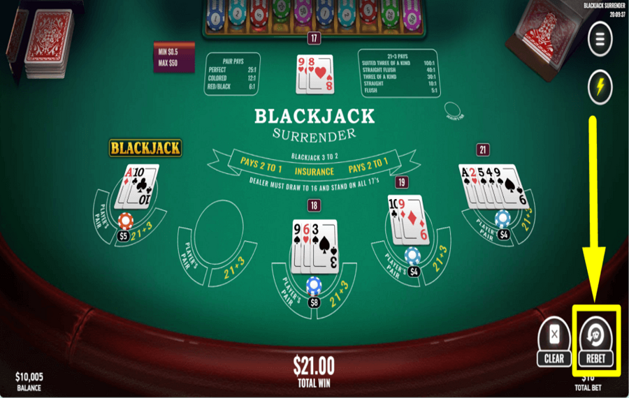 Blackjack Surrender ИГРАЙТЕ ЕЩЕ РАЗ.