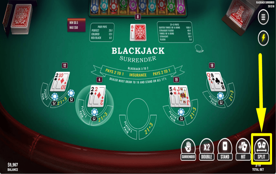 Blackjack Surrender РАЗДЕЛЯЙ И ПОБЕЖДАЙ.