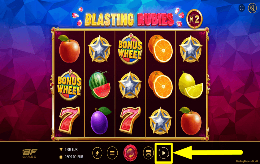 Blasting Rubies АВТОМАТИЧЕСКИЕ ВРАЩЕНИЯ.