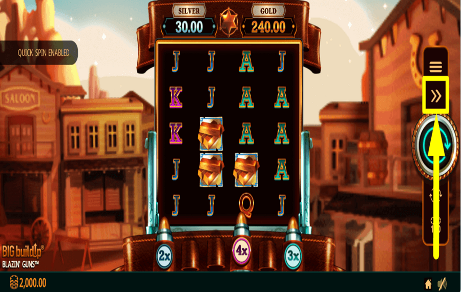 Blazin Guns HABILITAR MODO TURBO.