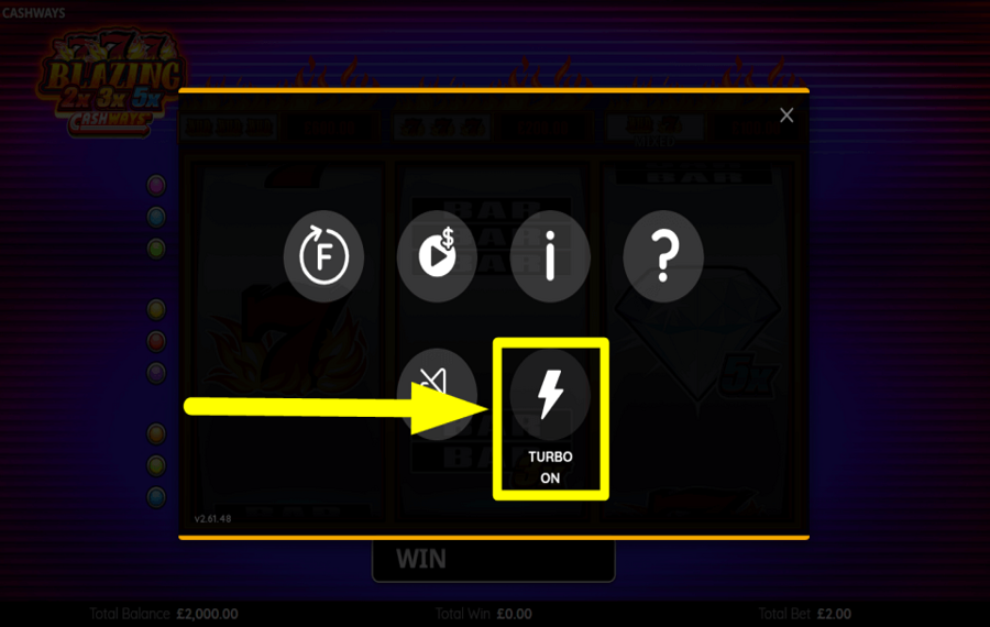 Blazing 777 2x 3x 5x Cashways CAMBIA IL RITMO.