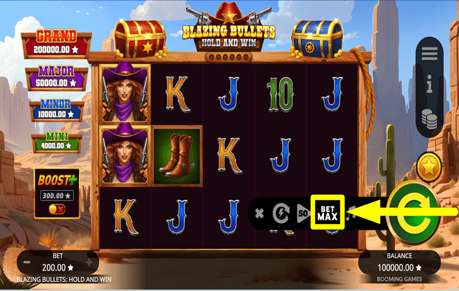 Blazing Bullets Hold and Win НАЗНАЧИТЬ ВЫСОКИЕ СТАВКИ.