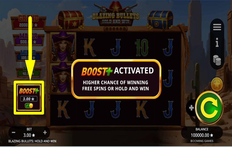 Blazing Bullets Hold and Win УВЕЛИЧЬТЕ ШАНСЫ.