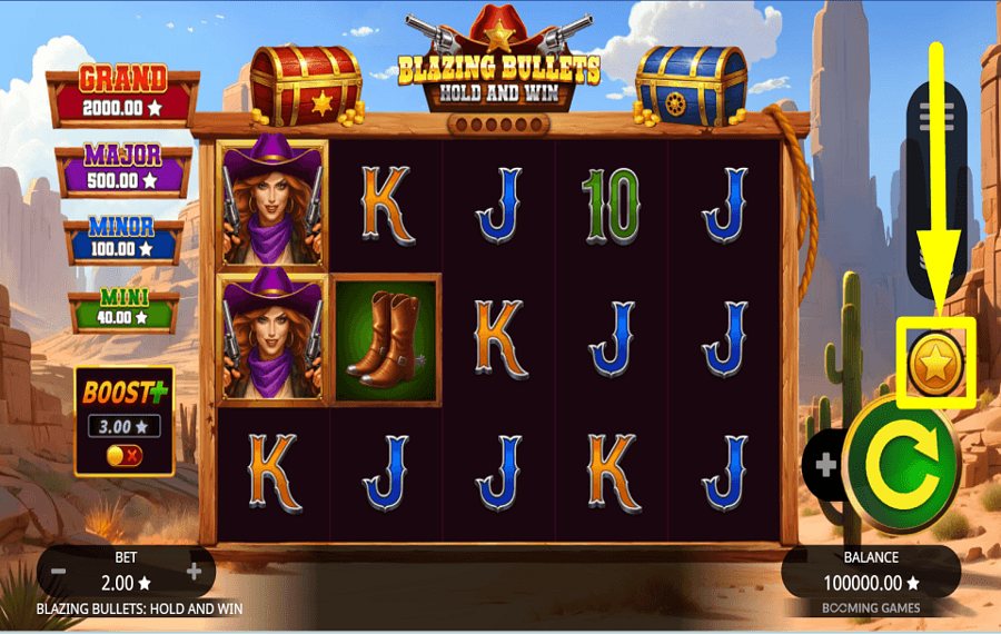 Blazing Bullets Hold and Win ПОЛУЧАЙТЕ БОНУСЫ.