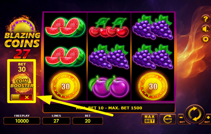 Blazing Coins 27 ACTIVATE COIN BOOSTER.