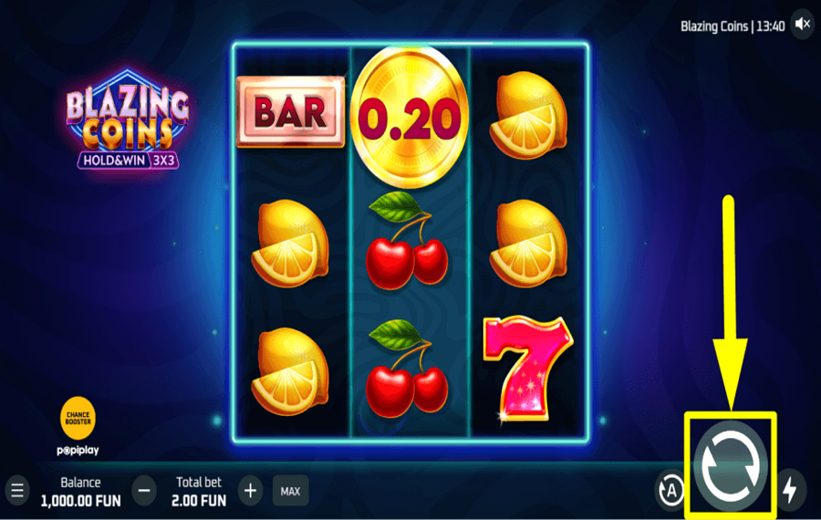 Blazing Coins Hold and Win EMPIEZA A JUGAR.