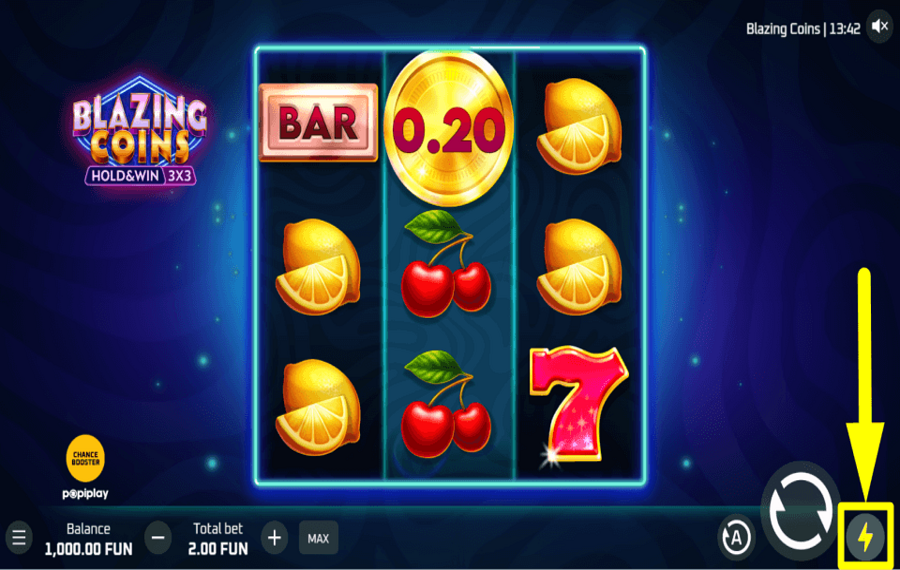 Blazing Coins Hold and Win ACELERA EL JUEGO.