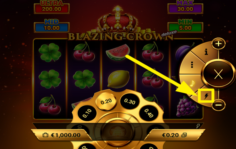 Blazing Crown Deluxe ACCÉLÉREZ LE JEU !