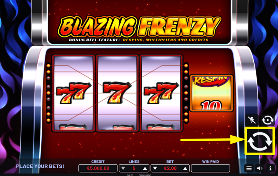 Blazing Frenzy PARTICIPEZ À LA FÊTE !