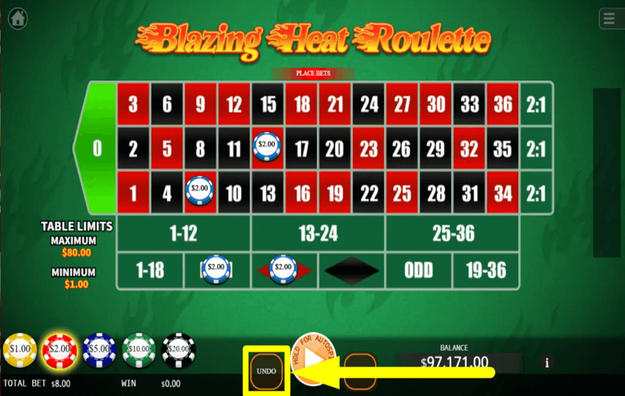 Blazing Heat Roulette RETIRA TUS APUESTAS.