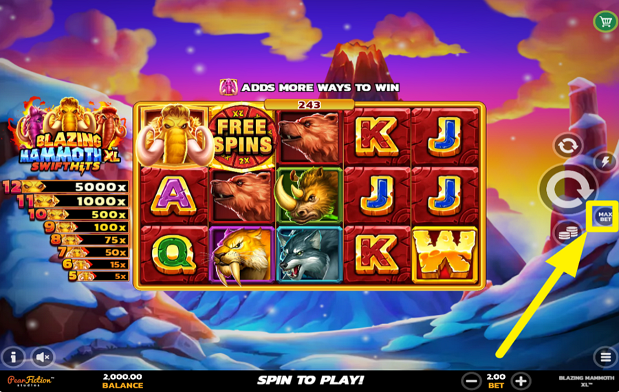 Blazing Mammoth XL SwiftHits ВЫБЕРИТЕ ЛУЧШИЙ ВАРИАНТ СТАВКИ.