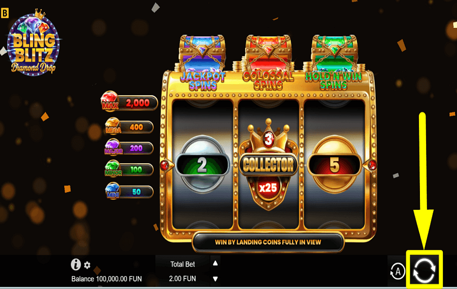 Bling Blitz Diamond Drop PLAY FOR REWARDS.