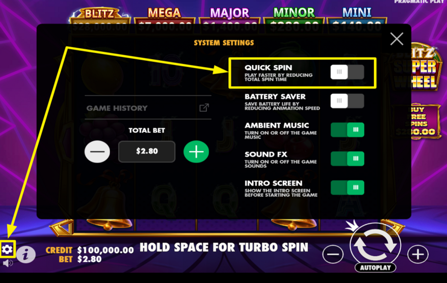 Blitz Super Wheel CHANGE THE SPEED.