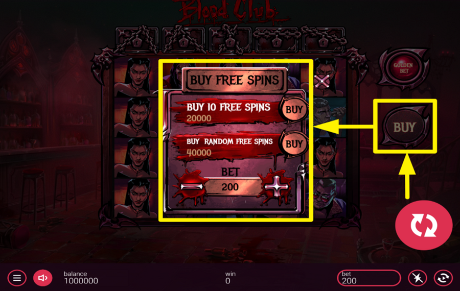 Blood Club APPROFITTA DEI GIRI GRATIS.