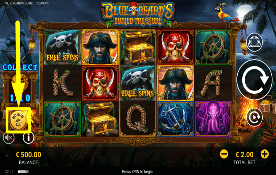 Blue Beards Buried Treasure ОПЛАТИТЕ БОНУС.