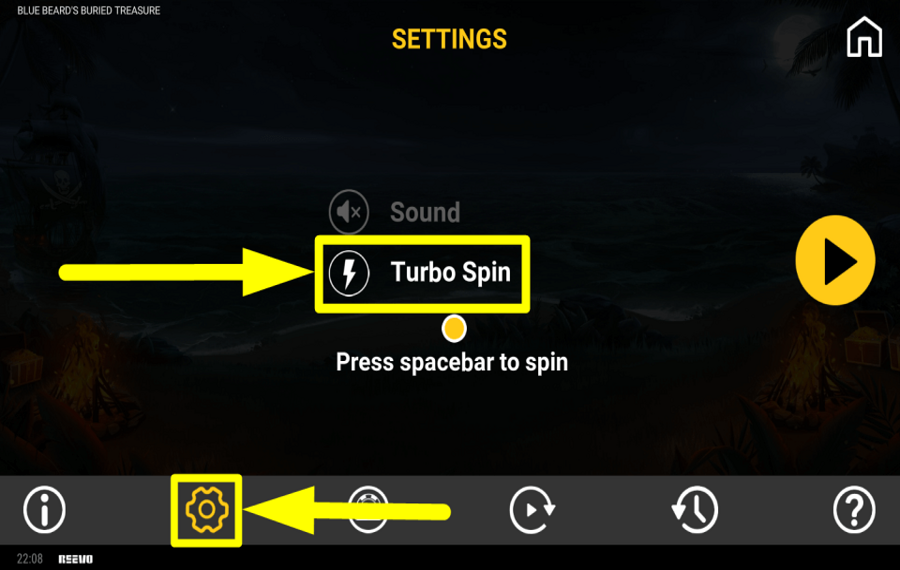 Blue Beards Buried Treasure Ускорьте темп.