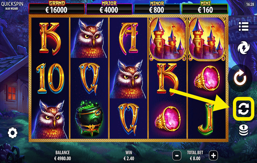 Blue Wizard Utilisation de la fonction facultative « Lecture automatique ».