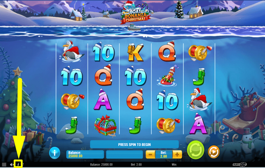 Boat Bonanza Christmas MODIFICARE LA VELOCITÀ DI CENTRIFUGA.