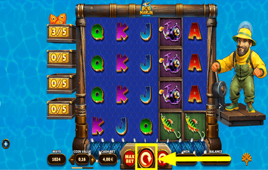 Bob Marlin Goes Deep DREHEN SIE FÜR BELOHNUNGEN.