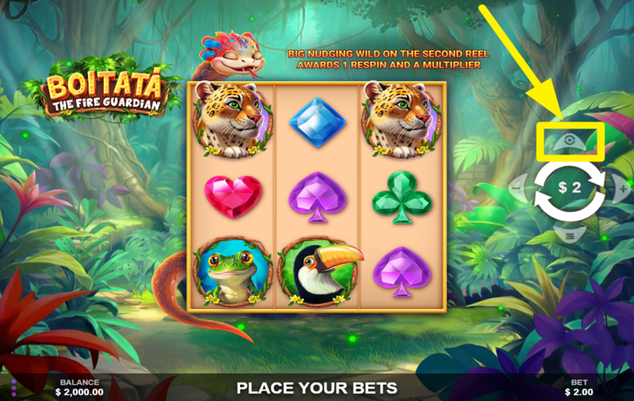 Boitata the Fire Guardian AUTOMATISCHES SPIELEN AUSLÖSEN.