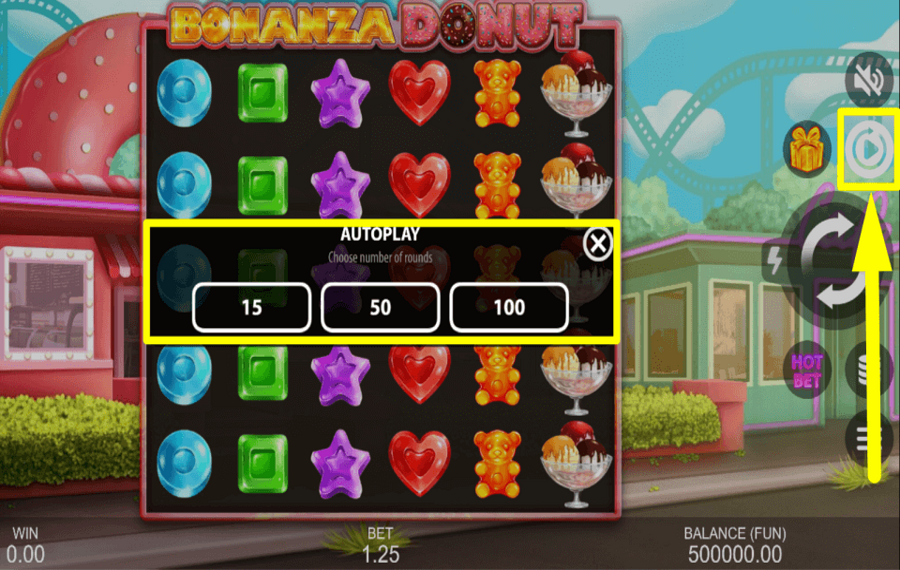 Bonanza Donut CONTINUE AUTOMATICALLY.