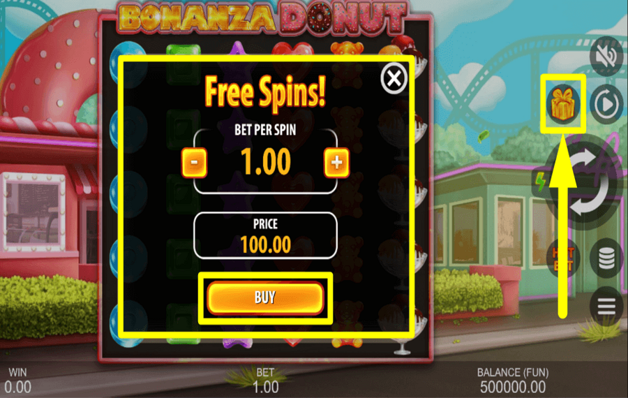Bonanza Donut COLLECT FREE SPINS.