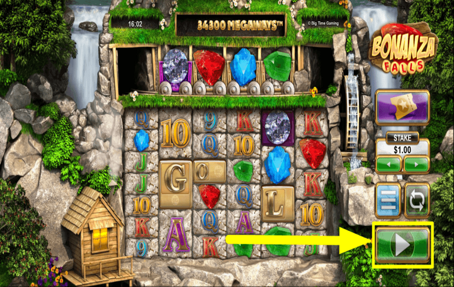 Bonanza Falls HORA DE JUGAR EL JUEGO.