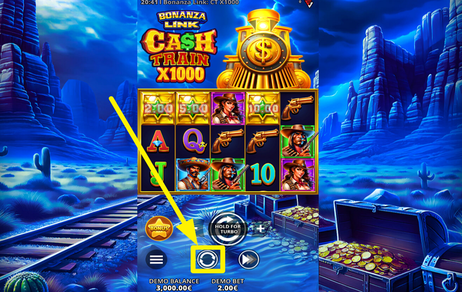 Bonanza Link Cash Train X1000 FAITES TOURNER LES BOBINES AUTOMATIQUEMENT.