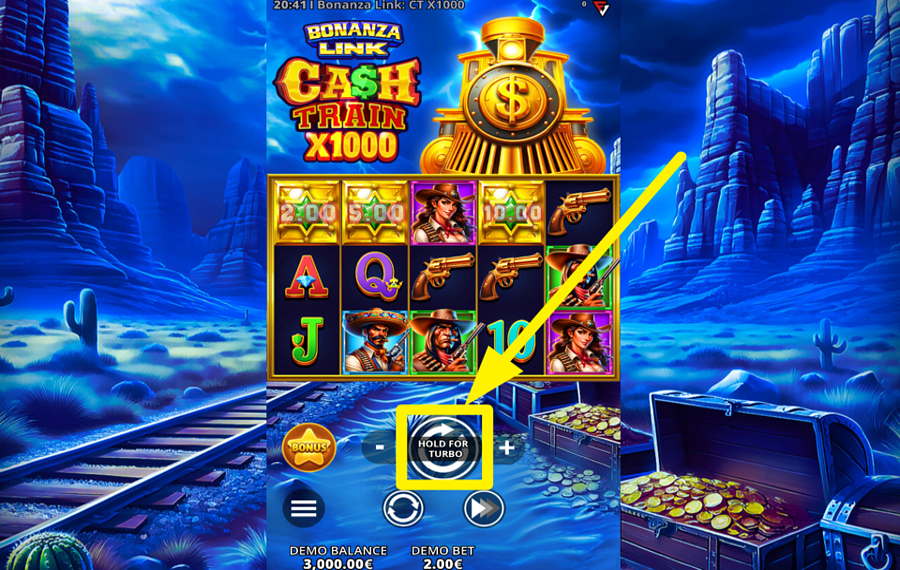 Bonanza Link Cash Train X1000 COMMENCEZ VOTRE JEU !