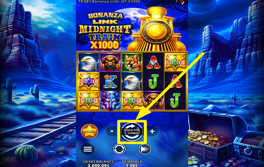 Bonanza Link Midnight Train x1000 EMBARK ON YOUR GAME!