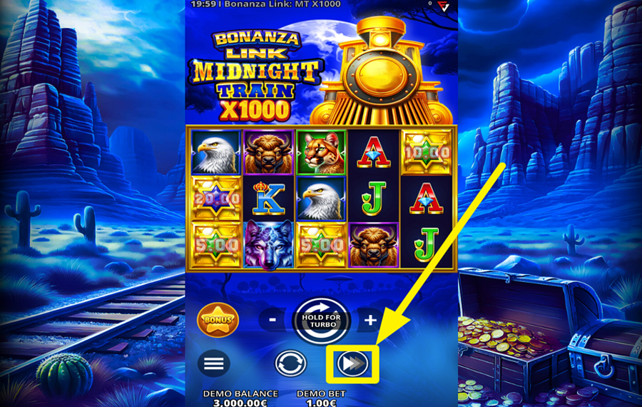 Bonanza Link Midnight Train x1000 AMP UP THE GAME.