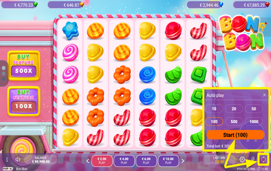 BonBon TRIGGER AUTOMATIC PLAY.