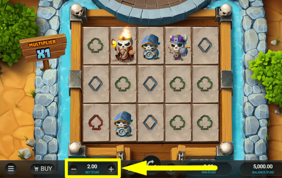 Bone Raiders CHOOSE YOUR STAKE.