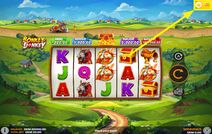 Bonkey Donkey WÄHLEN SIE EIN PAAR EXTRA-SPINS!