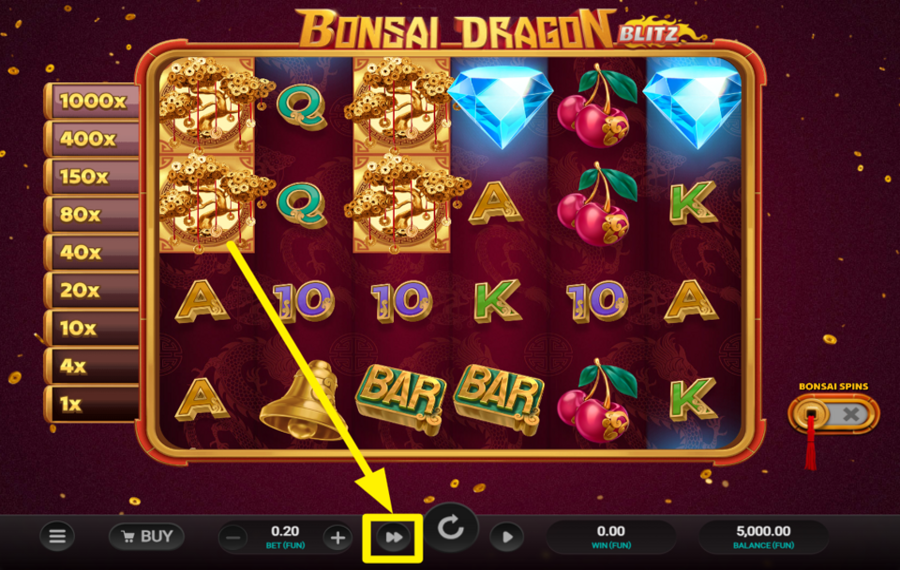 Bonsai Dragon Blitz Dream Drop ¡ACTIVA EL MODO TURBO!