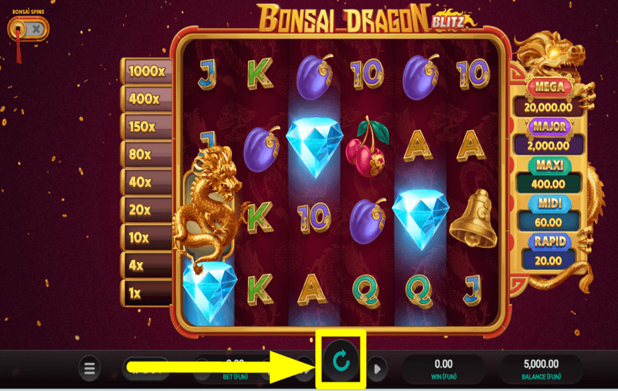 Bonsai Dragon Blitz AIM FOR THE PRIZE.