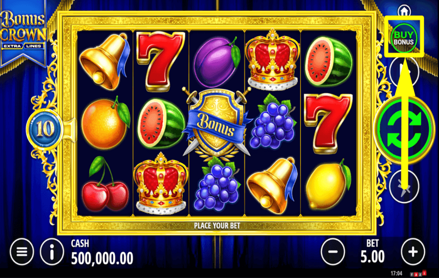 Bonus Crown ACQUIRE EXTRA GAMES.