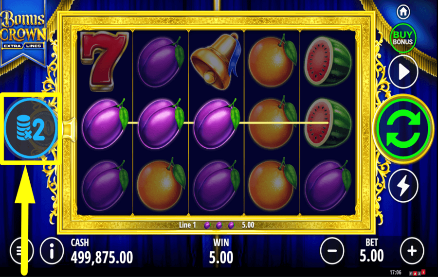 Bonus Crown DOUBLE OR NOTHING.